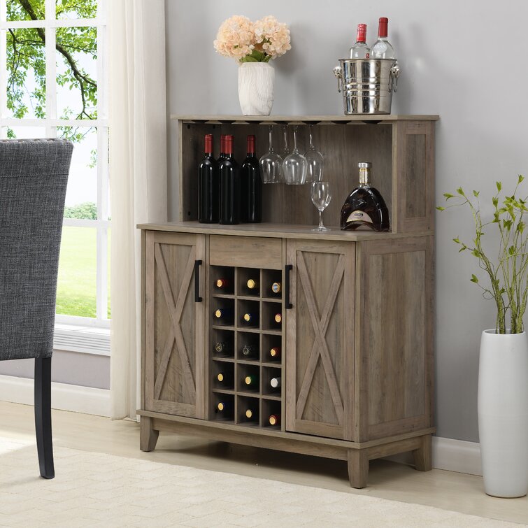 Ashfield bar with wine best sale storage white